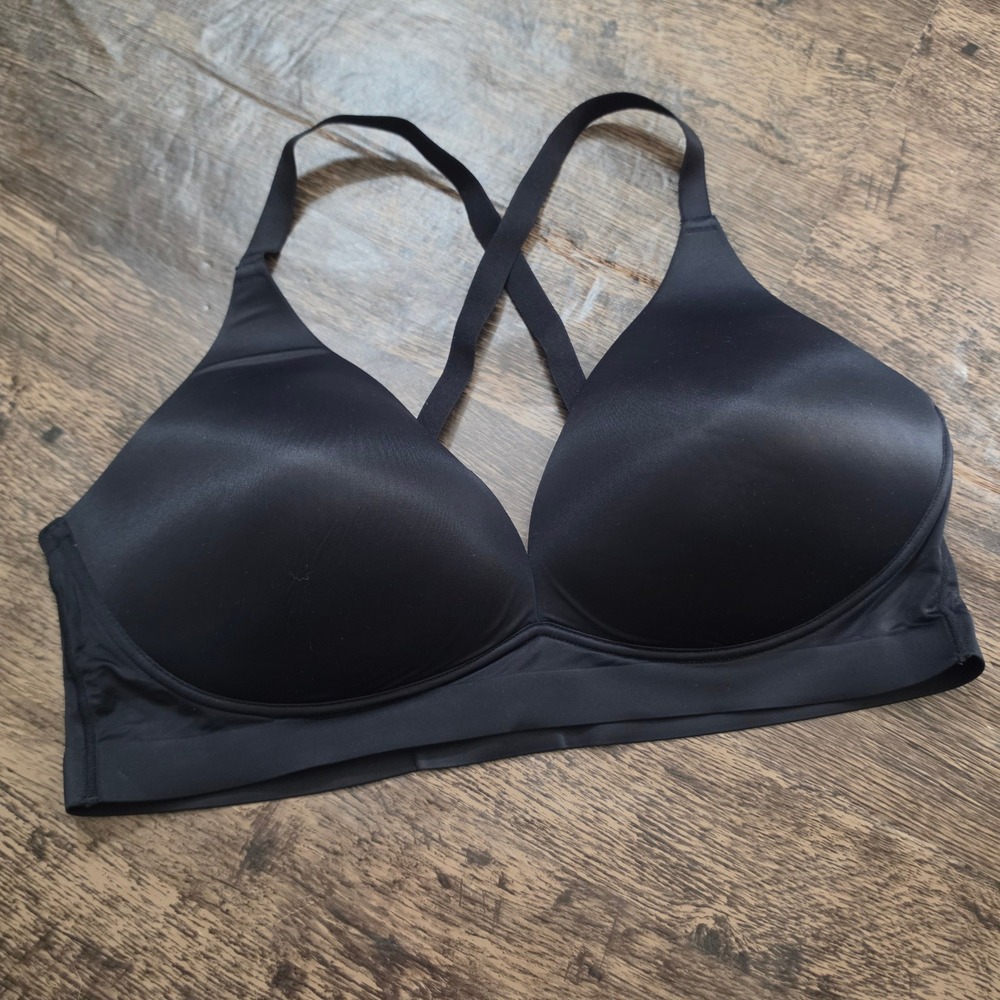 SOMA Enbliss Luxe Plunge Bralette Womens XXL Black‎ Wireless Adjustable Straps